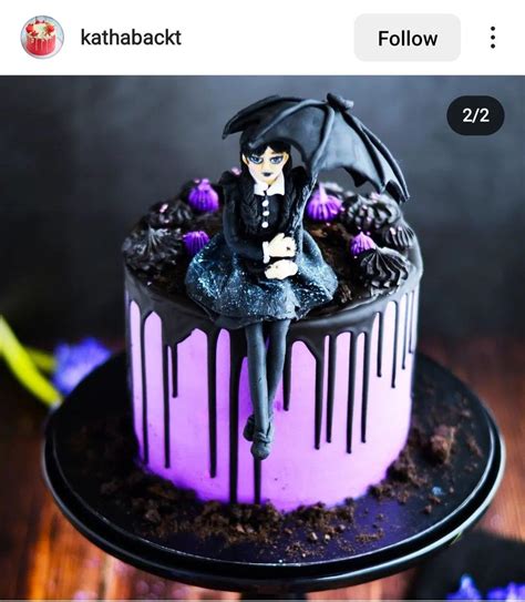 jenna ortega baked|Wednesday Addams Theme Cake 